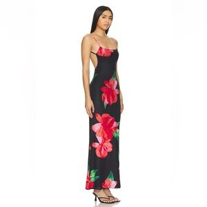 REVOLVE superdown Karley Maxi Dress in Black Floral